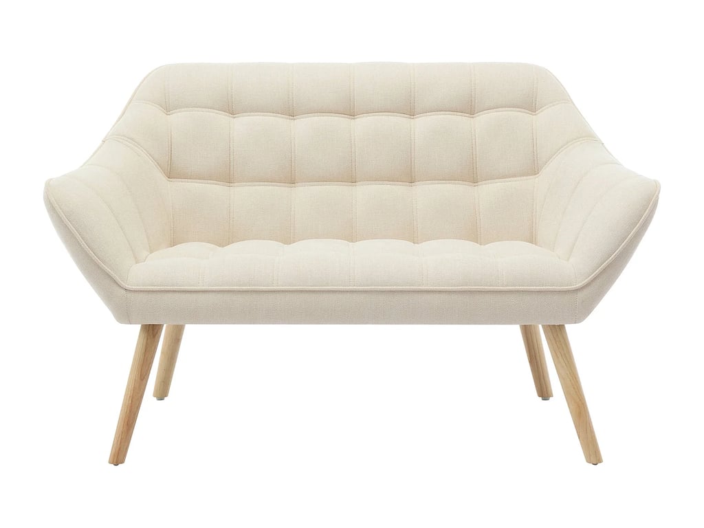 Caserta canapé 2 places tissu beige - Vue supplémentaire 1