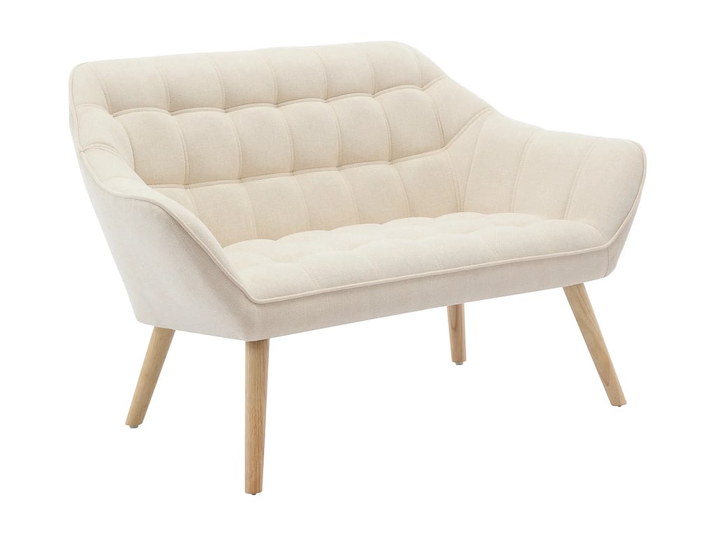 Caserta canapé 2 places tissu beige - Vue supplémentaire 2