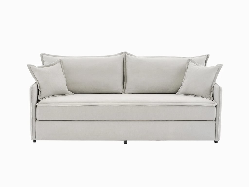 Seraba canapé convertible 3 places tissu beige - Vue supplémentaire 3