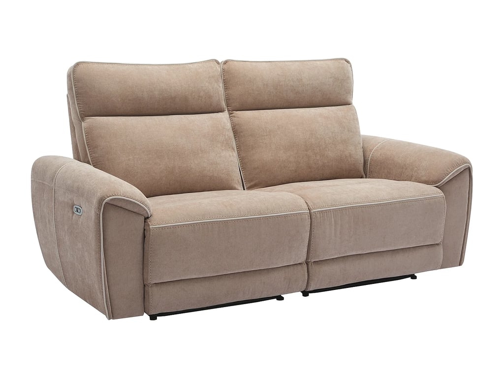 Djaralo canapé 3 places tissu marron relax électrique - Vue supplémentaire 3