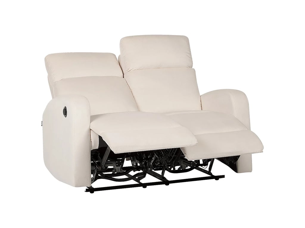 Verdal canapé 2 places velours beige relax électrique - Vue supplémentaire 1
