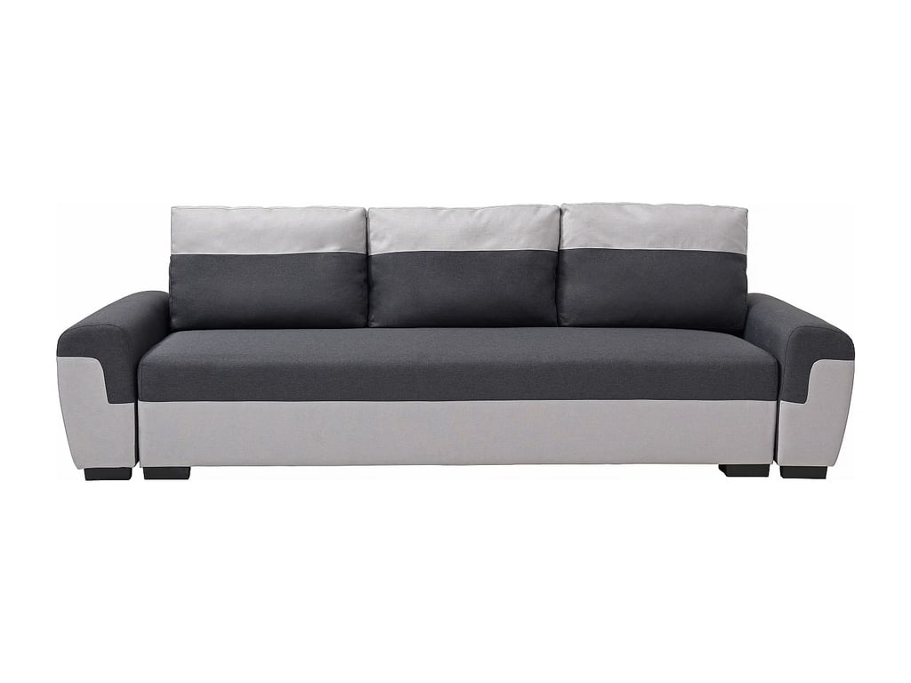 Gaby II canapé convertible 3 places tissu gris - Vue supplémentaire 2
