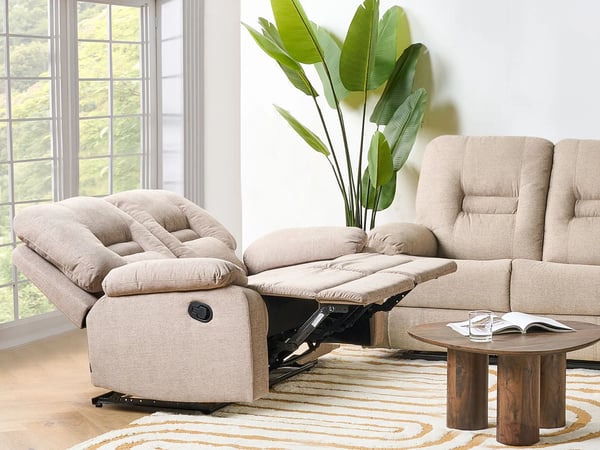 Bergen canapé 2 places tissu beige relax