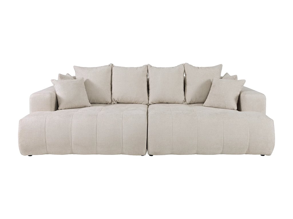 Motino - Canapé 4 places tissu texturé beige - Vue supplémentaire 1