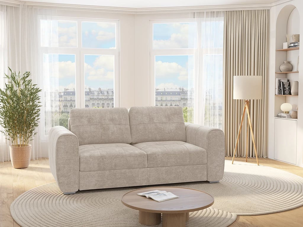 Produit similaire: Bolipo canapé convertible 4 places tissu beige