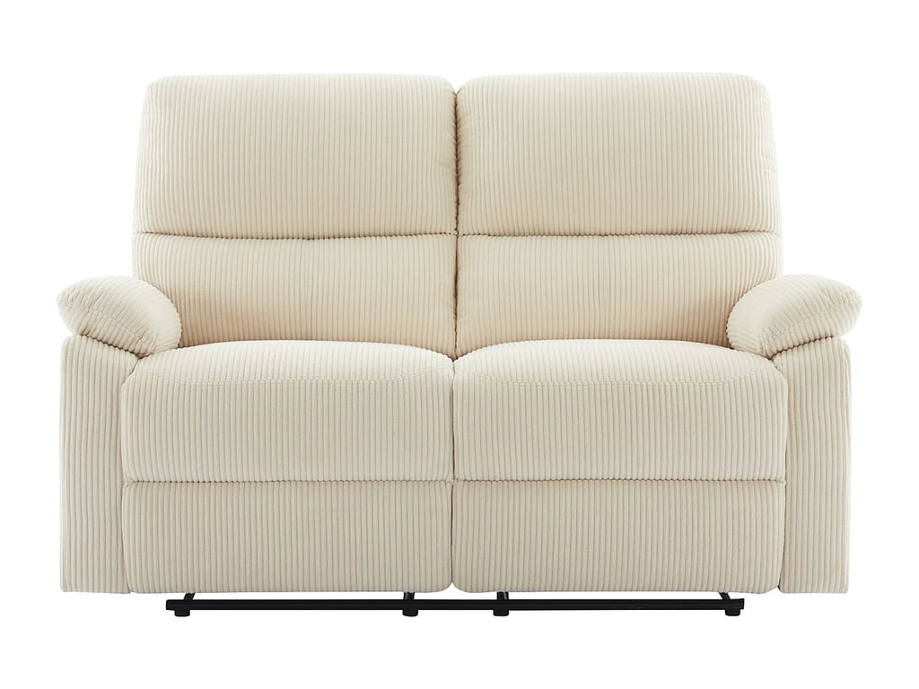 Lunano canapé 2 places velours côtelé beige relax électrique - Vue supplémentaire 2