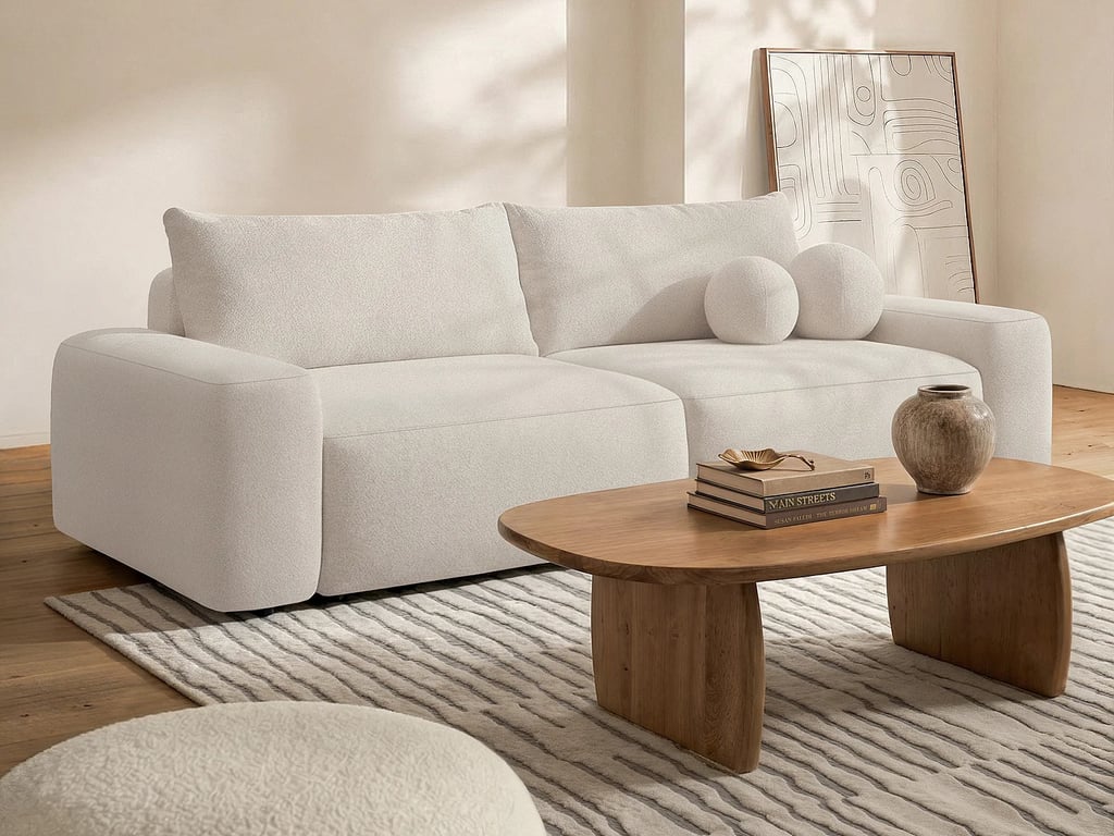 Produit similaire: Daviso canapé convertible 4 places tissu chiné beige