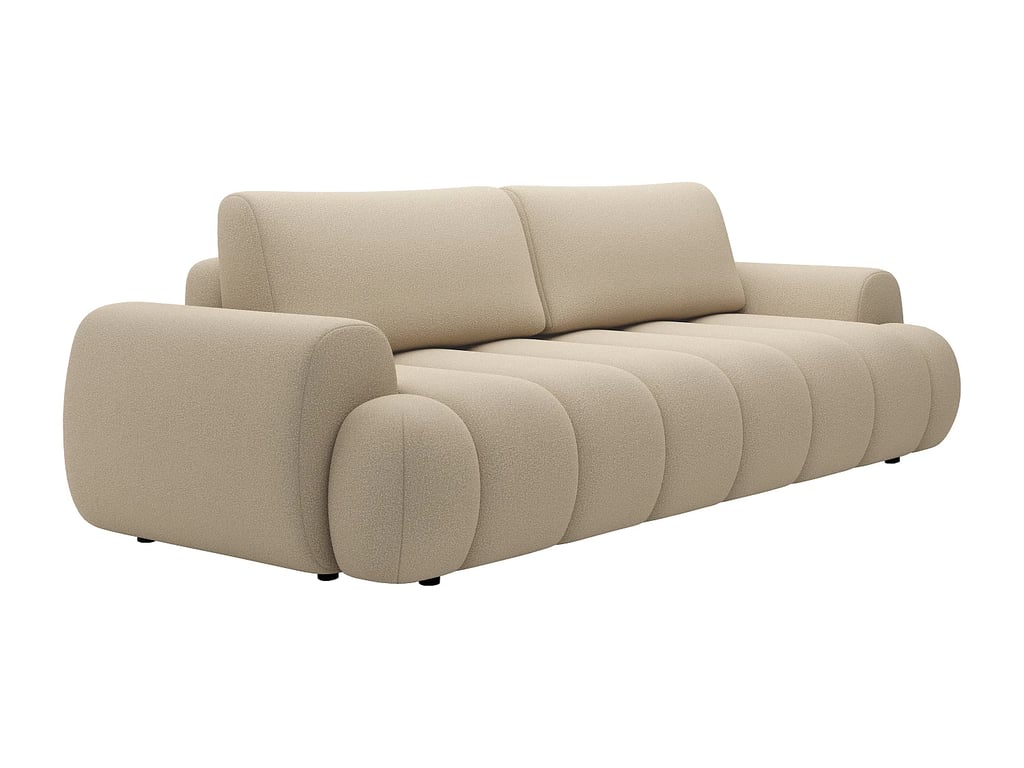 Fridora canapé convertible 4 places tissu beige - Vue supplémentaire 2