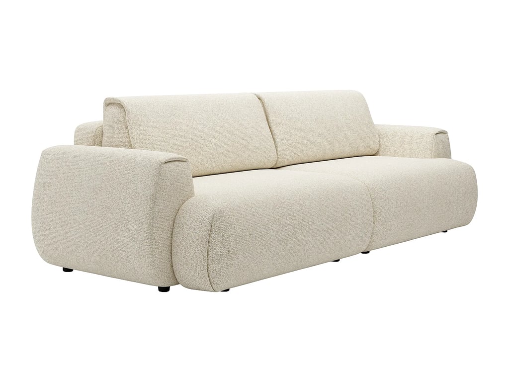 Monelia canapé convertible 4 places tissu chiné beige - Vue supplémentaire 2
