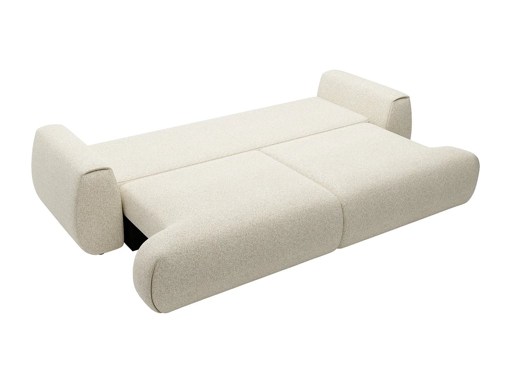 Monelia canapé convertible 4 places tissu chiné beige - Vue supplémentaire 3