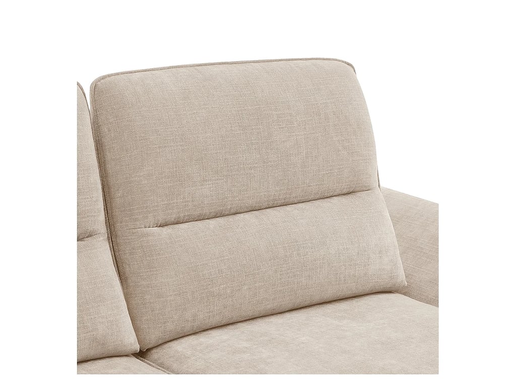 Ropio - Canapé 3 places tissu beige dossier avance-recule - Vue supplémentaire 2