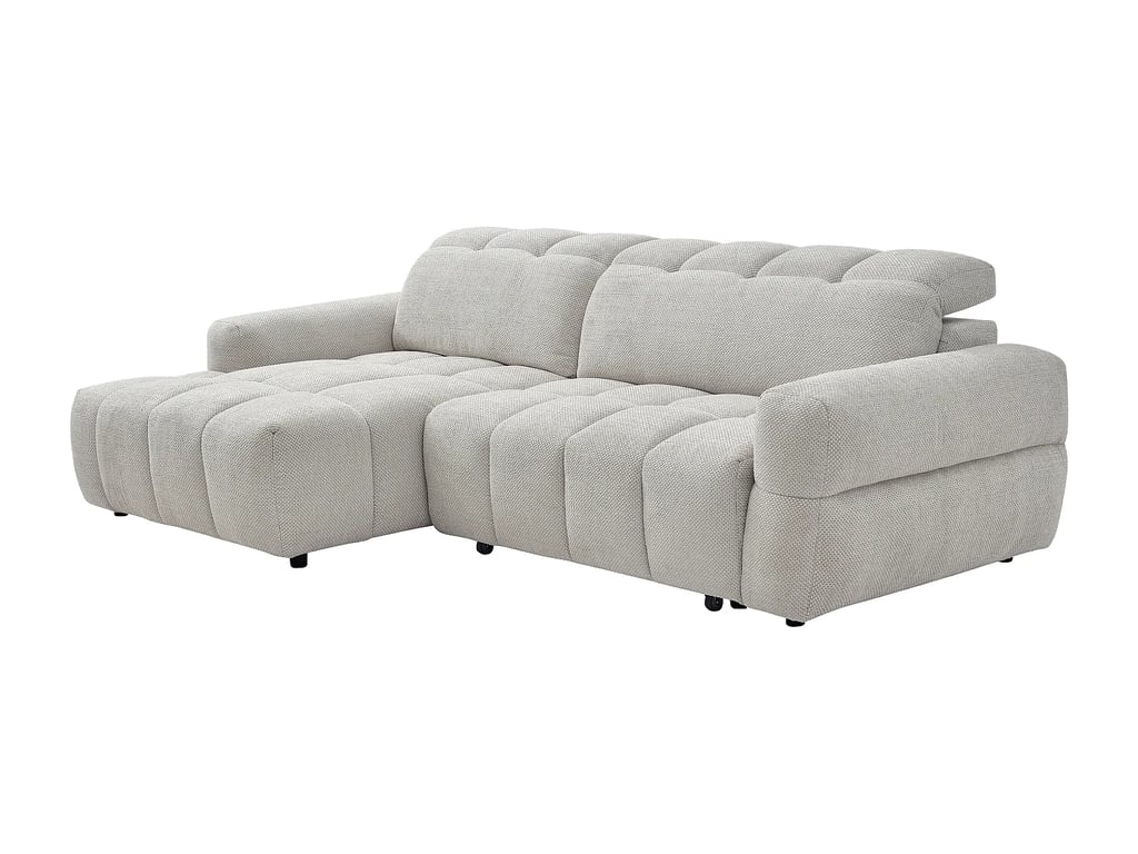 Cariala canapé d'angle gauche 4 places tissu beige relax électrique - Vue supplémentaire 3