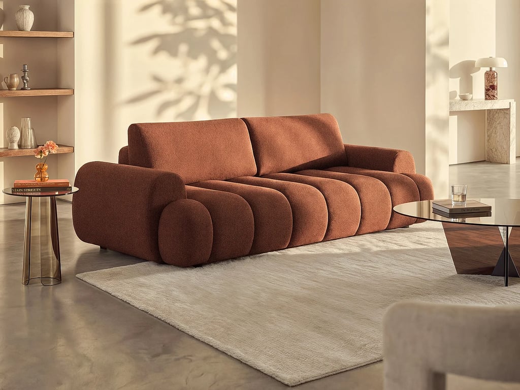 Produit similaire: Fridora canapé convertible 4 places tissu terracotta