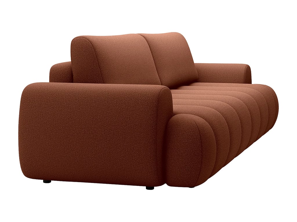 Fridora canapé convertible 4 places tissu terracotta - Vue supplémentaire 3