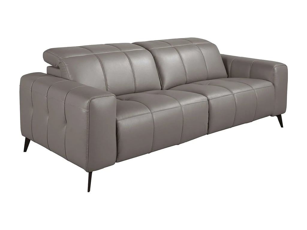 6210 canapé 3 places cuir gris relax électrique - Vue supplémentaire 1
