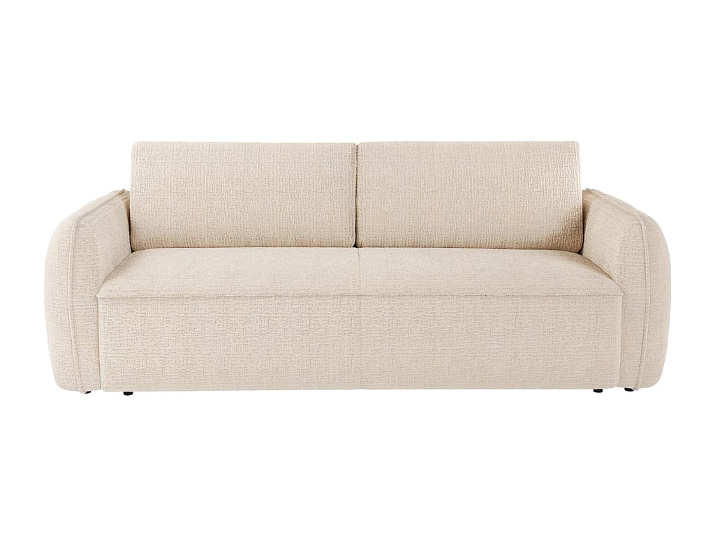 Selivo canapé convertible 3 places tissu chenille beige - Vue supplémentaire 2