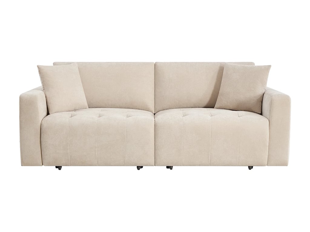 Dimarias canapé 3 places tissu beige relax électrique - Vue supplémentaire 1