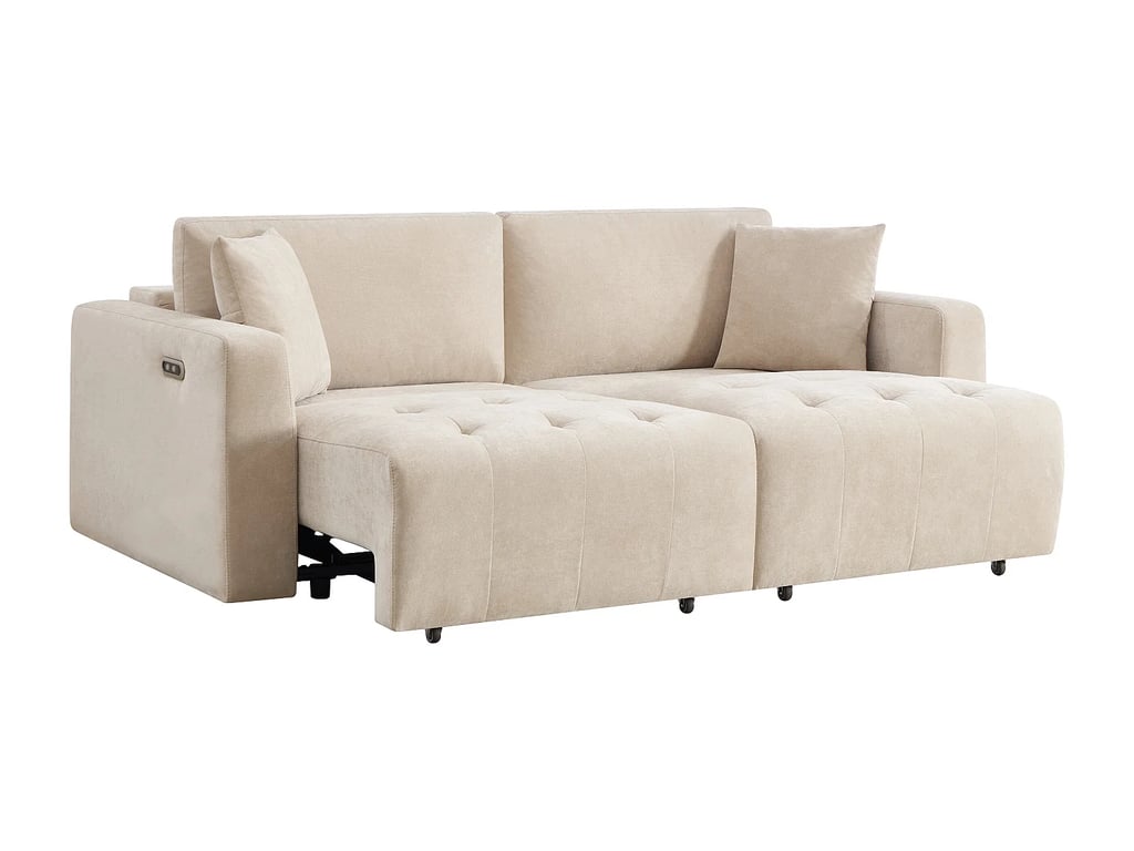 Dimarias canapé 3 places tissu beige relax électrique - Vue supplémentaire 3