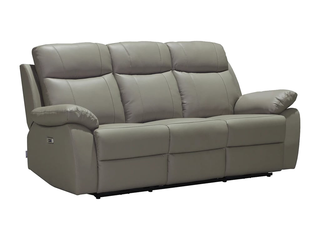 Vipino canapé 3 places cuir marron relax électrique - Vue supplémentaire 2