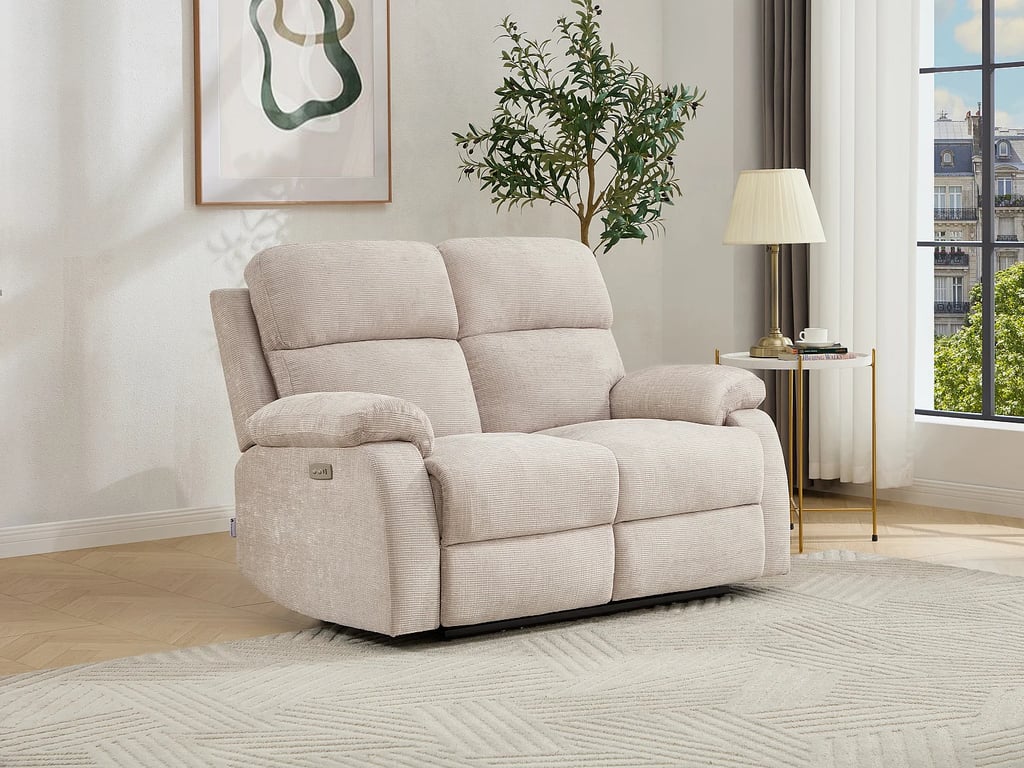 Produit similaire: Koceni canapé 2 places chenille beige relax électrique
