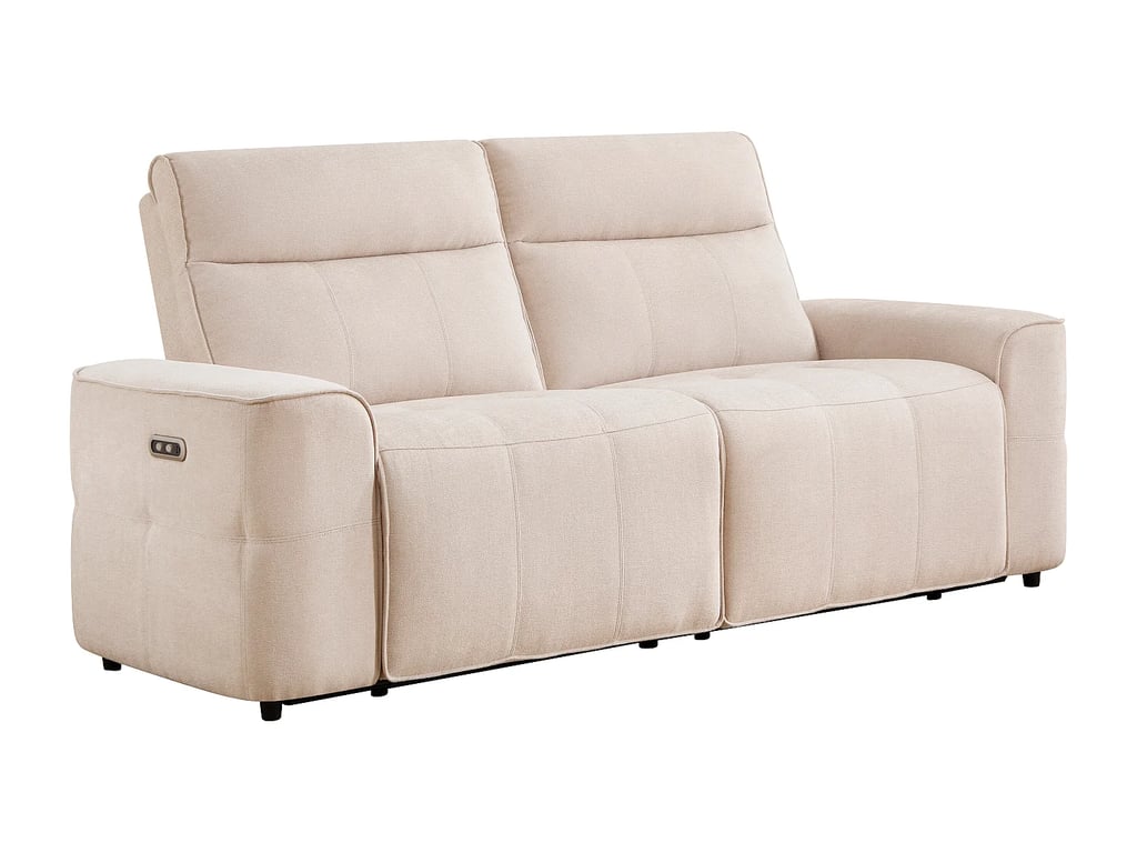 Scamoco canapé 3 places chenille beige relax électrique - Vue supplémentaire 3