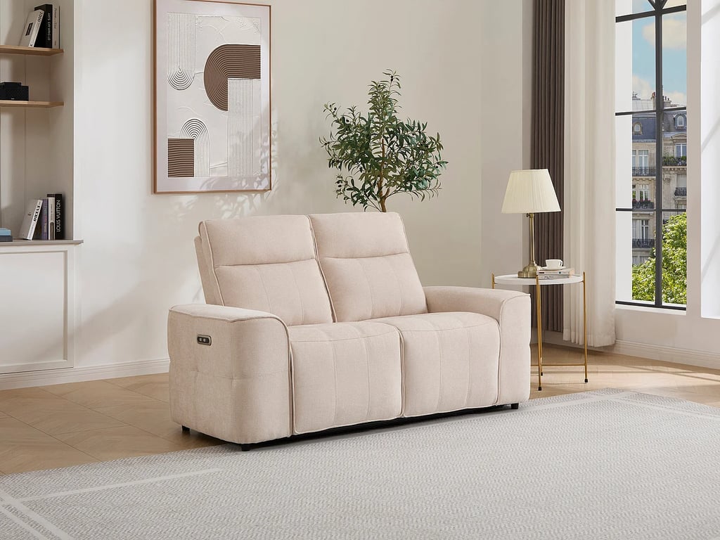 Produit similaire: Scamoco canapé 2 places chenille beige relax électrique