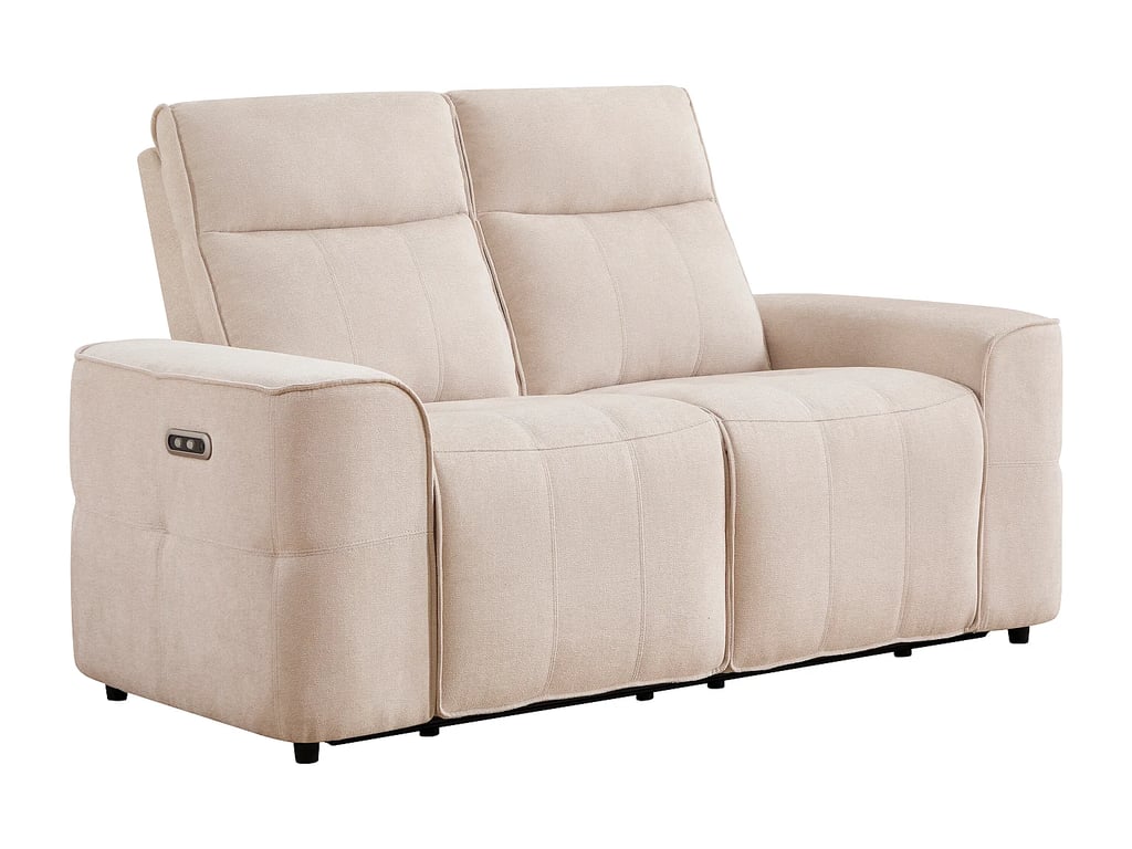Scamoco canapé 2 places chenille beige relax électrique - Vue supplémentaire 3