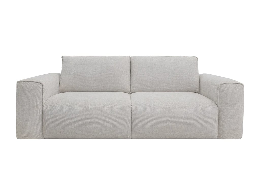 Poglo canapé convertible 3 places tissu texturé beige - Vue supplémentaire 1