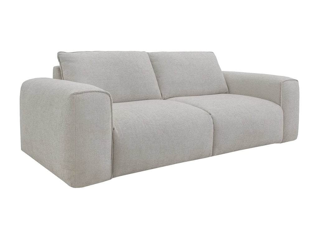 Poglo canapé convertible 3 places tissu texturé beige - Vue supplémentaire 2