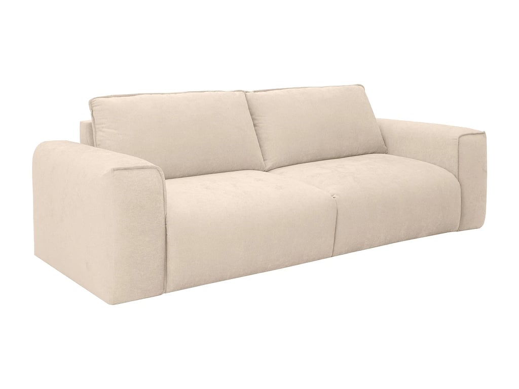 Poglo canapé convertible 3 places tissu beige - Vue supplémentaire 2
