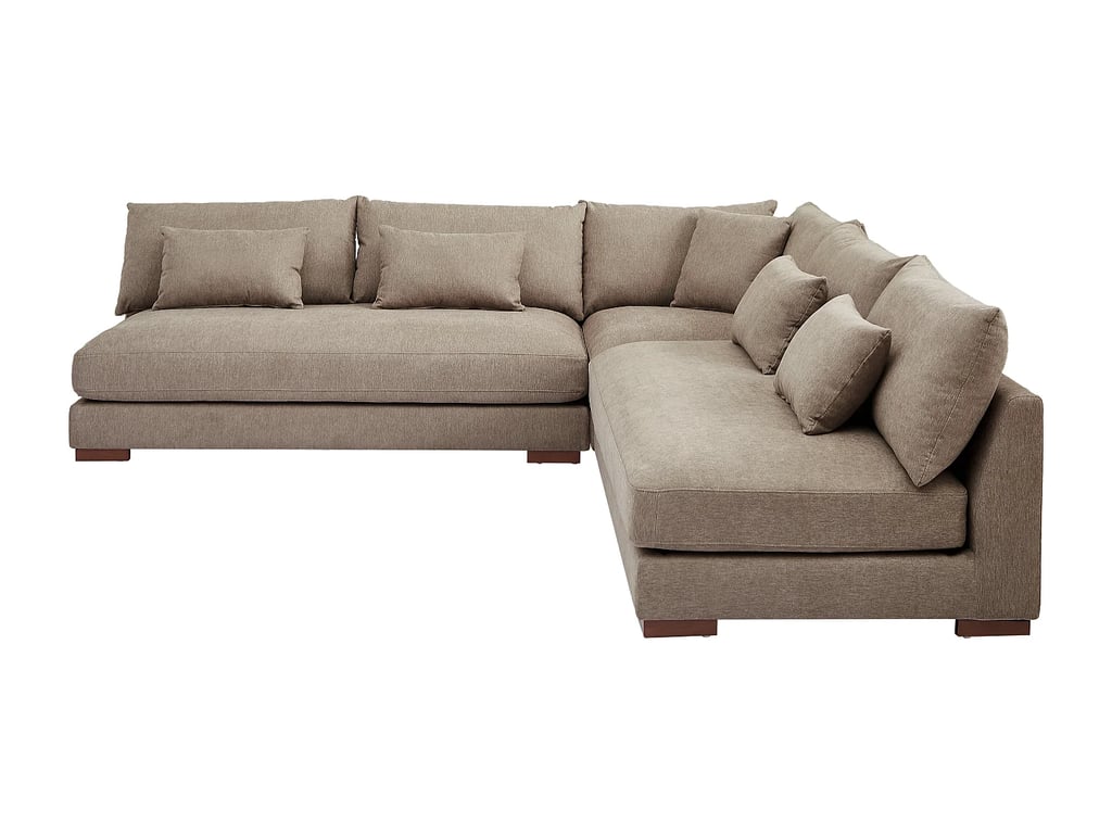 Sperone canapé d'angle réversible 6 places tissu taupe - Vue supplémentaire 1