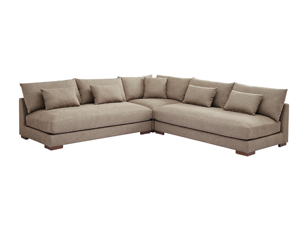 Sperone canapé d'angle réversible 6 places tissu taupe - Vue supplémentaire 2