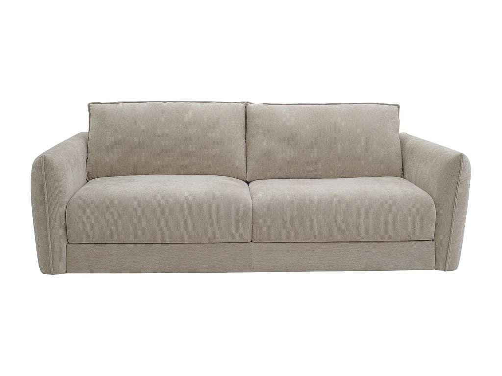 Gabriza canapé convertible 4 places tissu texturé beige - Vue supplémentaire 1