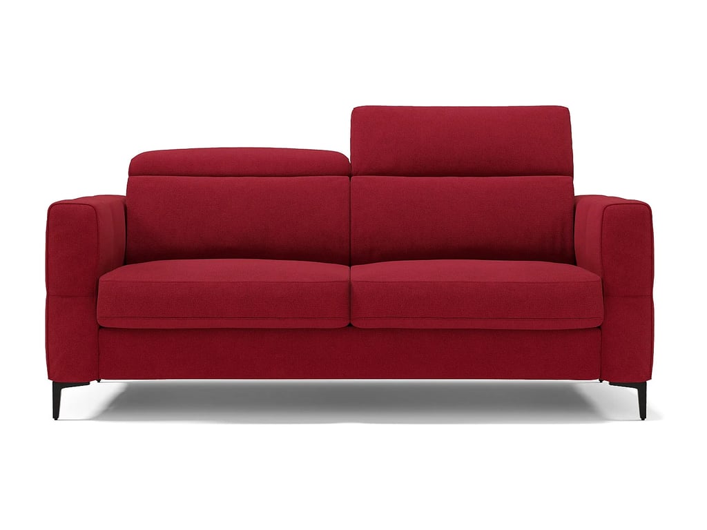 Gardenia - Canapé convertible 4 places microfibre rouge - Vue supplémentaire 1