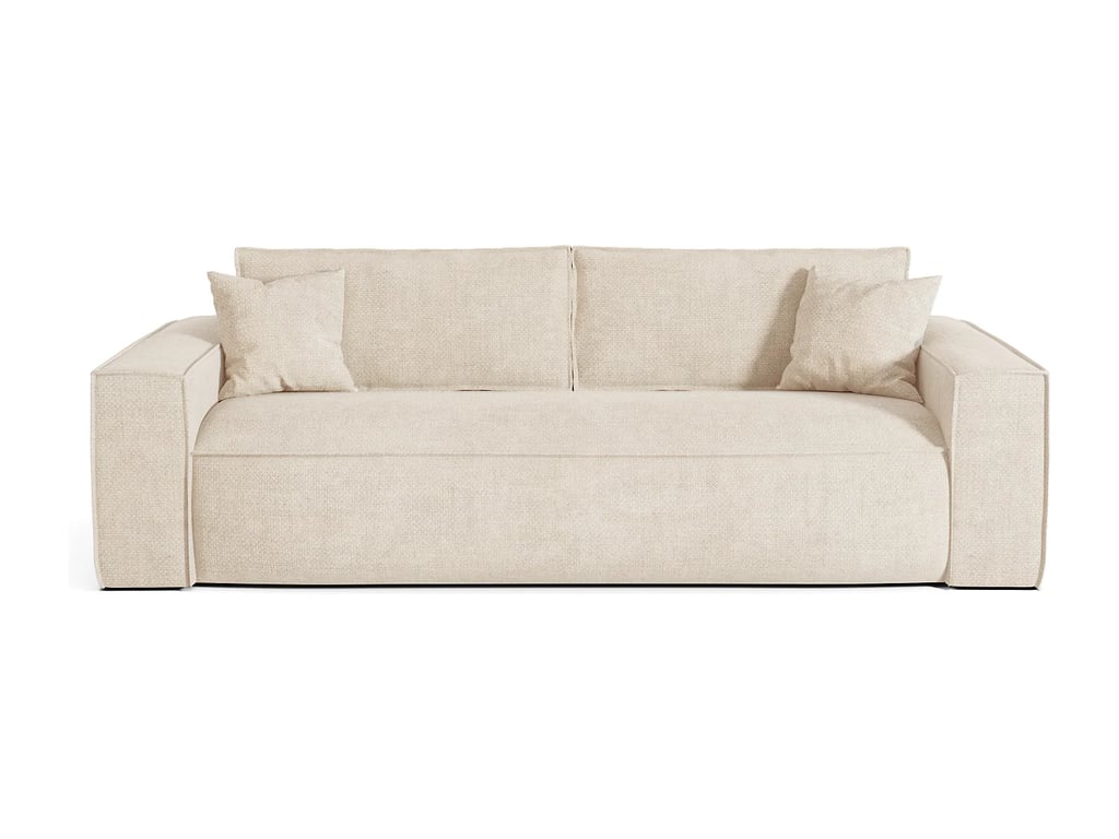 Amelia canapé convertible express 4 places tissu beige - Vue supplémentaire 3