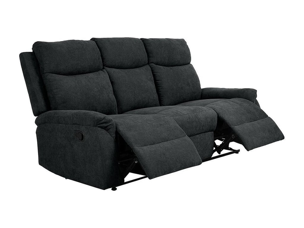 Eskil canapé 3 places microfibre gris relax - Vue supplémentaire 2