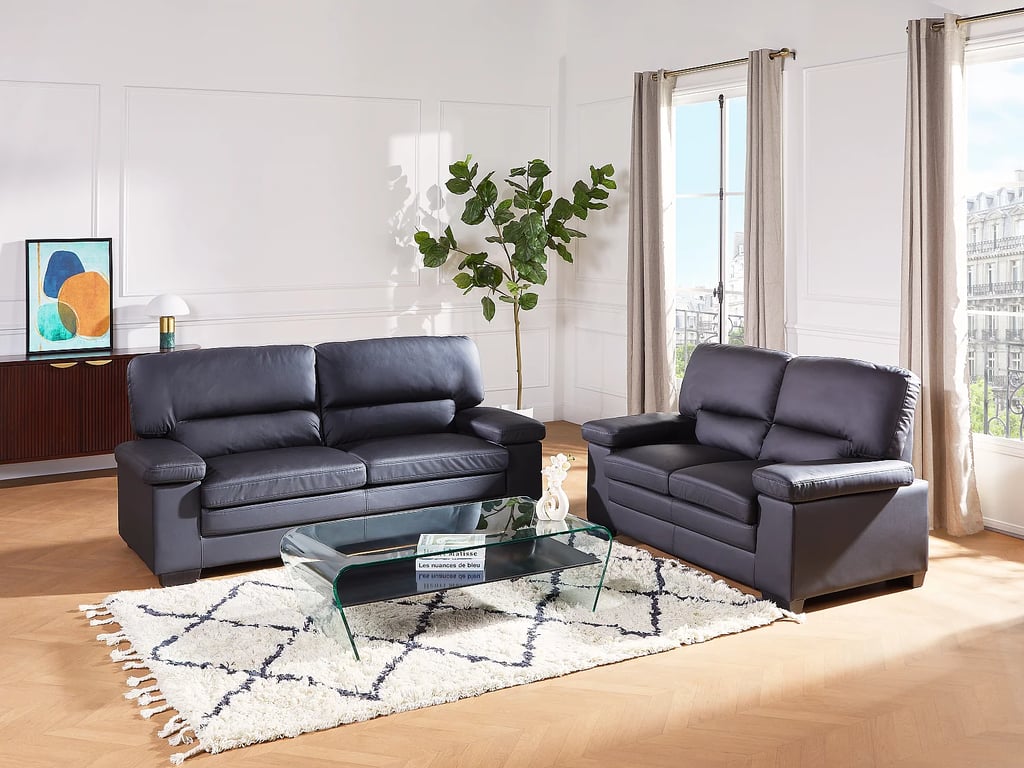 Produit similaire: Mimas canapé 2 places cuir de buffle noir
