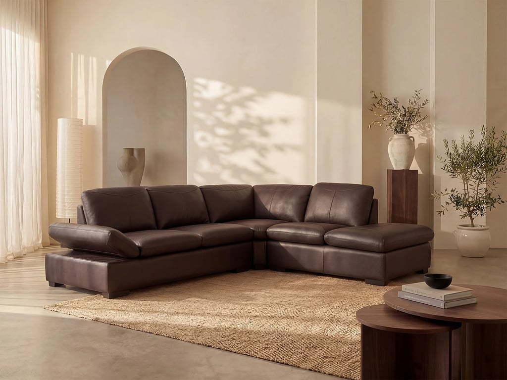 Produit similaire: Onyx II canapé d'angle droit 5 places cuir marron
