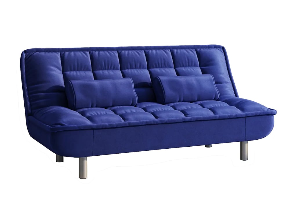 Mishan canapé convertible 3 places clic clac tissu bleu - Vue supplémentaire 3