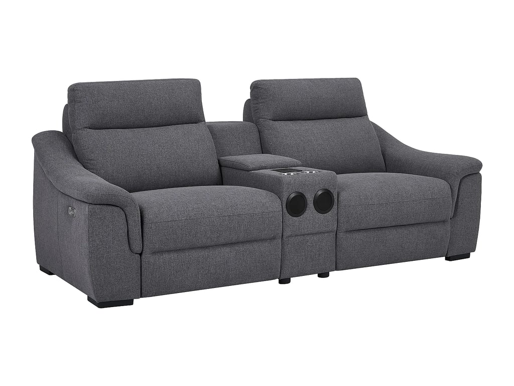 Vereto canapé 2 places tissu gris relax électrique - Vue supplémentaire 3