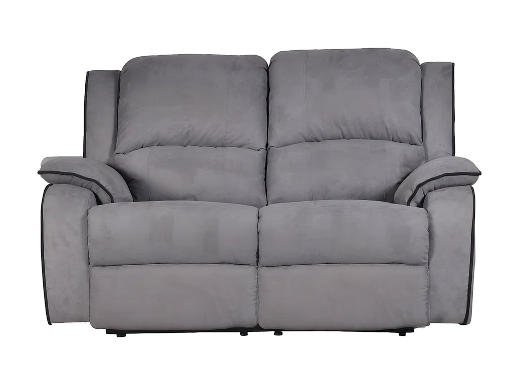 Hernani canapé 2 places microfibre gris relax - Vue supplémentaire 1