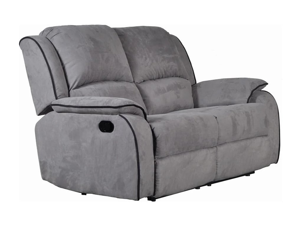 Hernani canapé 2 places microfibre gris relax - Vue supplémentaire 2