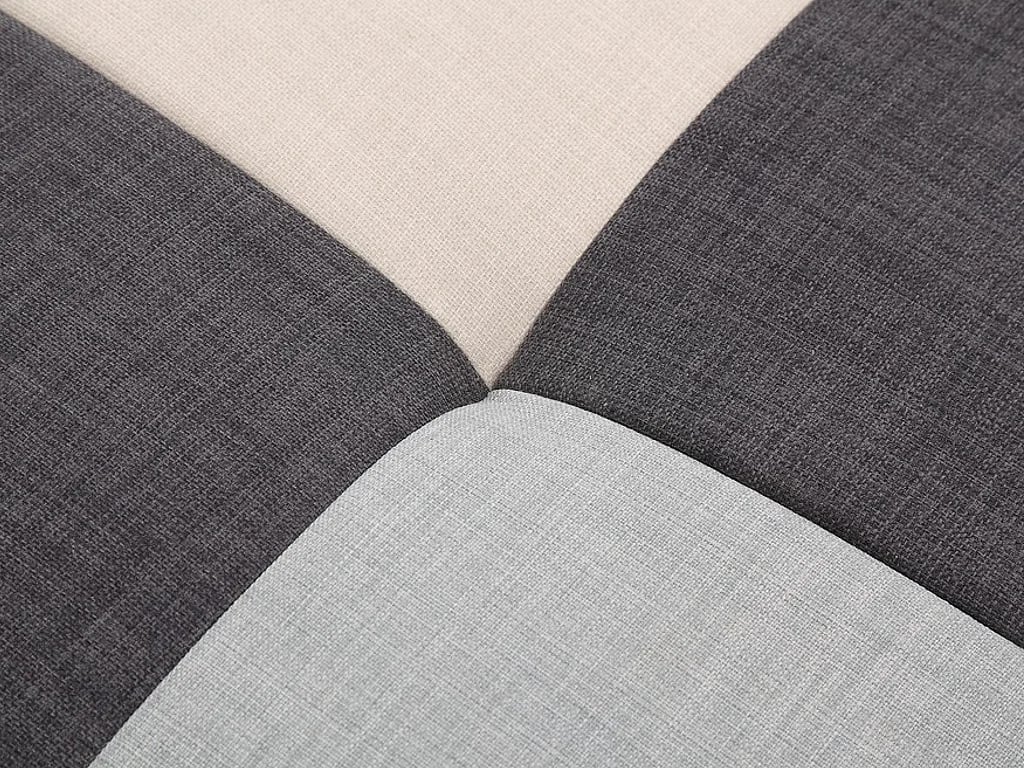 Romane canapé d'angle convertible droit 5 places tissu gris - Vue supplémentaire 3