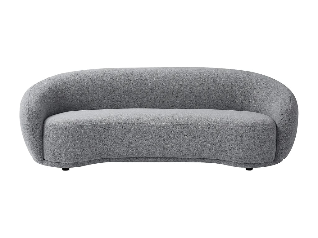 Bovana canapé 3 places tissu bouclette gris - Vue supplémentaire 2