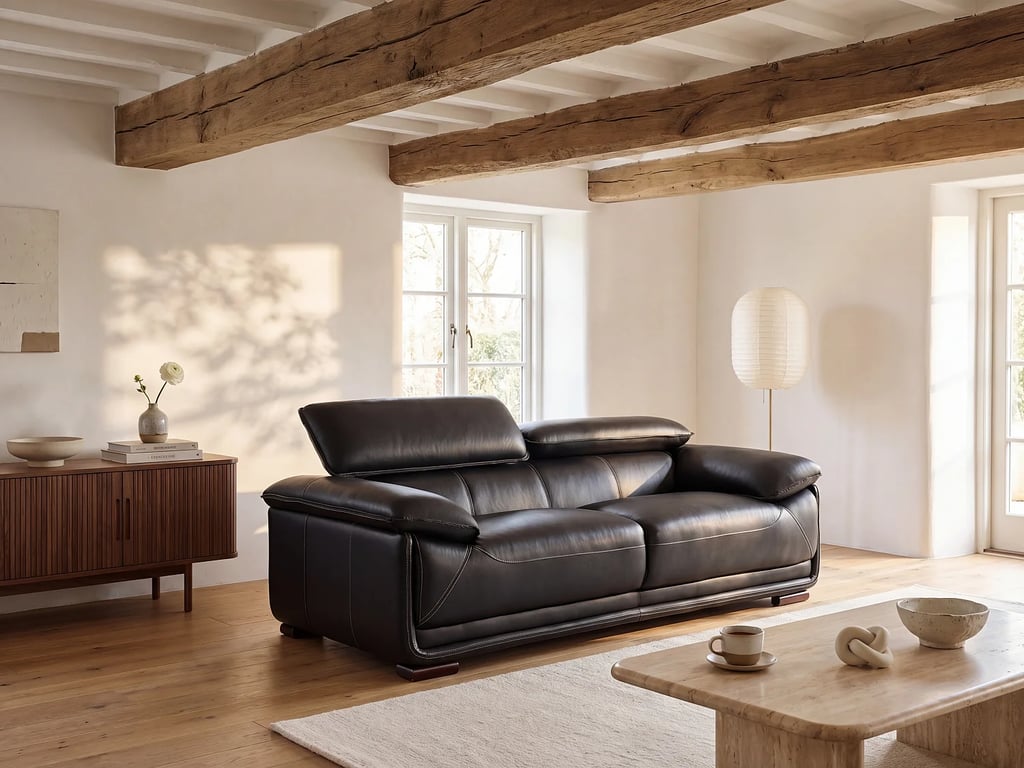 Produit similaire: Macelo canapé 3 places cuir noir