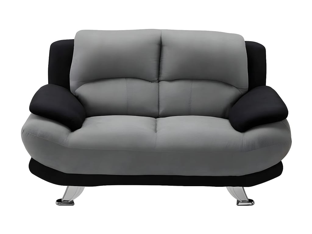 Produit similaire: Musko canapé 2 places microfibre bicolore gris et noir