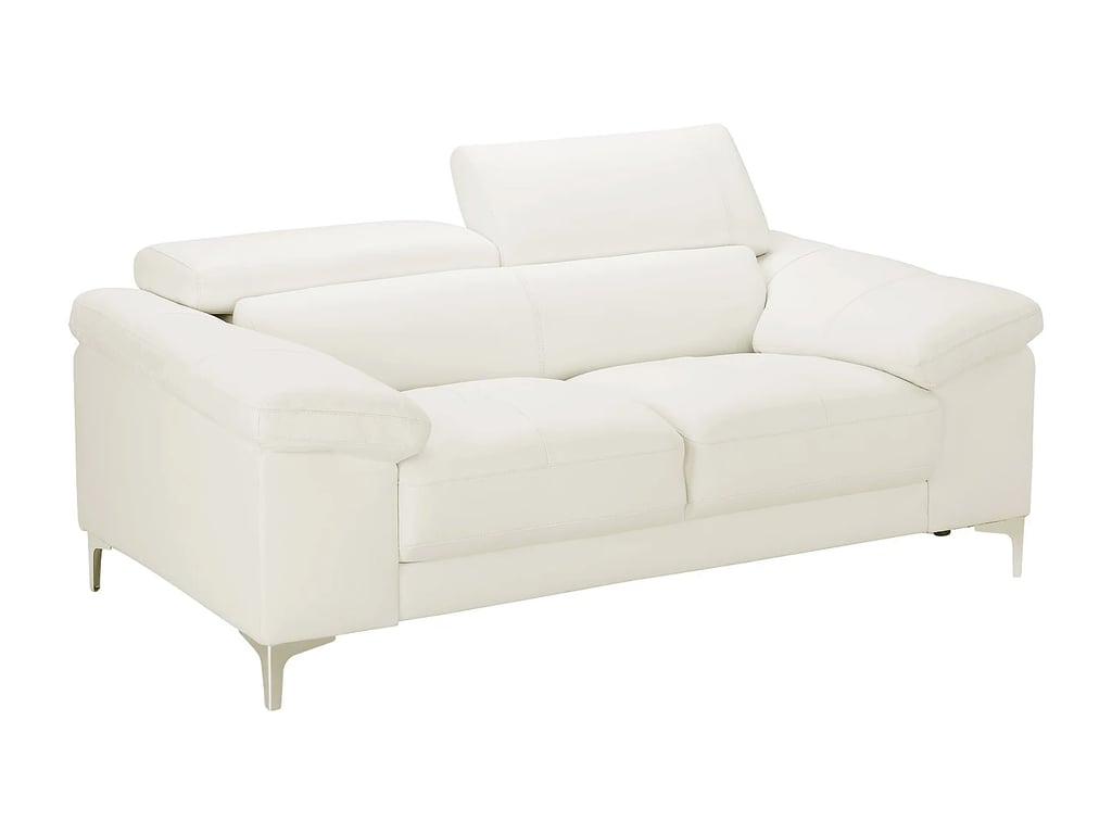 Solange canapé 2 places cuir blanc - Vue supplémentaire 2