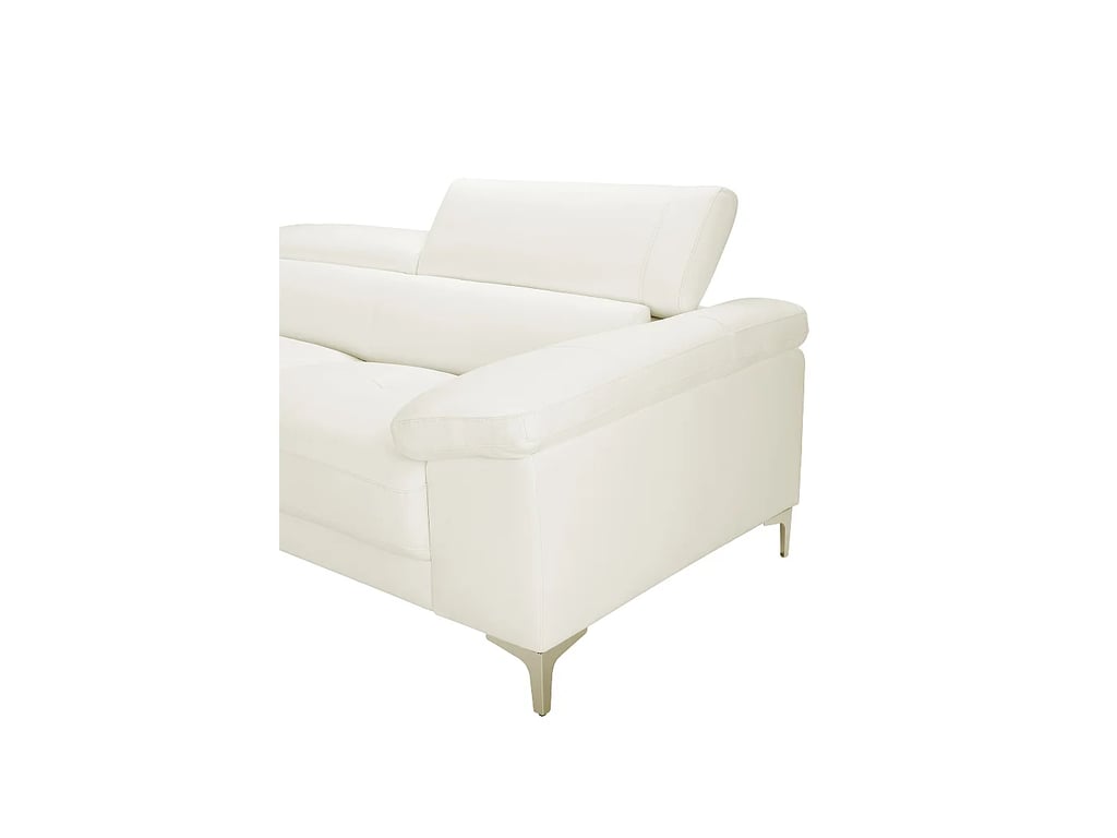 Solange canapé 2 places cuir blanc - Vue supplémentaire 3