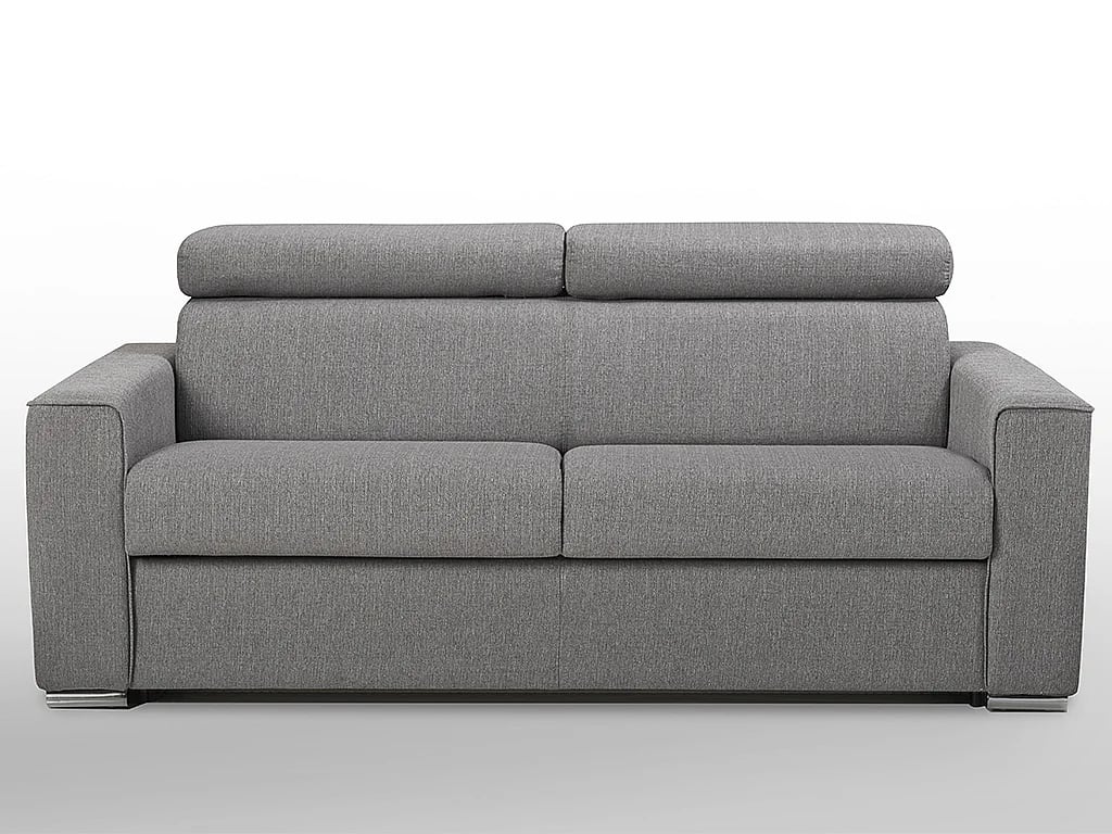 Vizir canapé convertible 4 places tissu gris - Vue supplémentaire 3