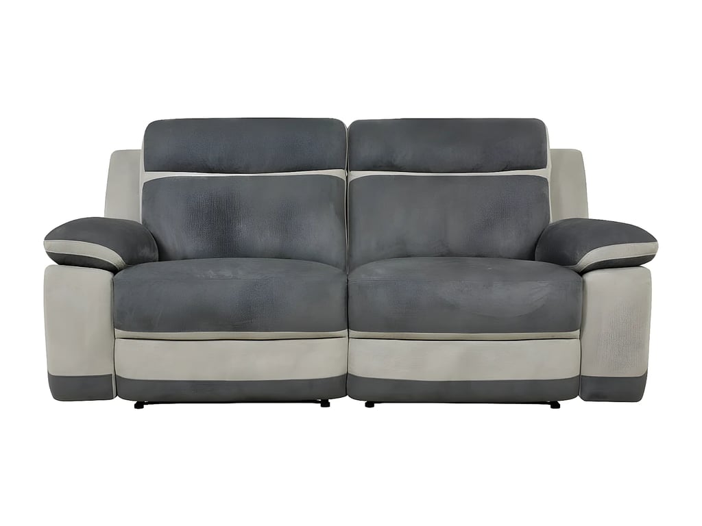 Talca canapé 3 places microfibre gris relax - Vue supplémentaire 2